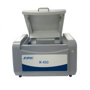 R-450 X-ray fluorescence spectrometer benchtop spectrometer rohs element analysis instrument 1.1. Instrument specifications Instrument cavity dimensions 439mmX300mmX150mm The external dimension of the instrument 550mmX410mmX320mm The weight of the instrument 45kg R-450 X-ray fluorescence spectrometer benchtop spectrometer rohs element analysis instrument 1.4. Working Conditions: Working temperature 15-30ºC Relative humidity 40% ~ 50% Power source AC :220V ±5V R-450 X-ray fluorescence spectrometer benchtop spectrometer rohs element analysis instrument 1.5. Technical performance and Indicators: 1.5.1. Elemental analysis ranges from sulfur (S) to uranium (U); 1.5.2. Element content analysis ranges from 1 PPm to 99.99%; 1.5.3. Measurement time: 100-300 seconds; 1.5.4. The detection limit of harmful elements (limited to Cd/Pb/Cr/Hg/Br) stipulated in the RoHS directive is up to 1PPM; 1.5.5. Energy resolution of 129±5 electron volts; 1.5.6. The temperature adaptation range is 15ºC to 30ºC; 1.5.7 Power supply: AC 220V±5V; (AC purified and regulated power supply is recommended.) R-450 X-ray fluorescence spectrometer benchtop spectrometer rohs element analysis instrument 1.6. Product features 1.6.1 R-450 is a product designed specifically for RoHS, EN71 and other environmental directives. 1.6.2 Break the traditional linear design of the instrument and adopt the integrated design of streamline body, making the instrument fashionable and generous. 1.6.3 The new SDD detector from the United States is adopted, which is electrically cooled instead of liquid nitrogen. It has small size, accurate data analysis and low maintenance cost. 1.6.4 SES signal processing system independently developed is adopted to effectively improve the sensitivity of measurement and make the measurement more accurate. 1.6.5 One-button automatic test is simpler, more convenient and more user-friendly. 1.6.6 Seven kinds of optical path correction collimation system, according to different samples automatically switch. 1.6.7 Multiple anti-radiation leakage design, the radiation protection level is the Highest of similar products. 1.6.8 Advanced integrated heat dissipation design greatly improves the heat dissipation performance of the whole machine and ensures the operation safety of core components. 1.6.9 Unique movement temperature control technology ensures the safe and reliable operation of X-ray source, effectively prolongs its service life and reduces the operating cost. 1.6.10 Multiple instrument accessories protect the system, and can be monitored through software, so that the instrument work more stable and safer. 1.6.11RoHS special testing software, standard Windows design, friendly interface, easy to operate. 1.6.12 This machine adopts USB2.0 interface to effectively ensure accurate, high-speed and effective data transmission. R-450 X-ray fluorescence spectrometer benchtop spectrometer rohs element analysis instrument 2. The hardware part of the instrument is mainly configured 2.1 SDD electric refrigeration semiconductor Detector: (the latest type of detector) 2.1.1. SDD electric refrigeration semiconductor detector; Resolution: 129±5 electron volts 2.1.2. Amplifier circuit module: detect the characteristic X-ray of the sample; Take the information collected by the probe and enlarge it further. R-450 X-ray fluorescence spectrometer benchtop spectrometer rohs element analysis instrument 2.2 X-ray Excitation Device: 2.2.1. Filament current output MAX: 1mA; 2.2.2. Part of half loss type, 50W, air cooled. R-450 X-ray fluorescence spectrometer benchtop spectrometer rohs element analysis instrument 2.3 High-pressure launcher: 2.3.1. Voltage output MAX: 50KV; 2.3.2. Voltage output MIN: 5KV 2.3.3. Equipped with voltage overload protection R-450 X-ray fluorescence spectrometer benchtop spectrometer rohs element analysis instrument 2.4 Multi-channel Analyzer: 2.4.1. Convert the collected analog signals into digital signals, and provide the processing results to the upper computer software. 2.4.2 Number of tracks MAX: 4096; 2.4.3 Includes signal enhancement processing R-450 X-ray fluorescence spectrometer benchtop spectrometer rohs element analysis instrument 2.5 Optical Path Filter Module 2.5.1 Reduce interference during X-ray path transmission to ensure accurate signal receiving by the detector. 2.5.2 Integrate the collimator with the filter; R-450 X-ray fluorescence spectrometer benchtop spectrometer rohs element analysis instrument 2.6 Collimator Automatic switching Module 2.6.1 Up to 8 choices, calibers are 8 #, 6 #, 4 #, 3 #, 2 #, 1 #, 0.5 #,0.2 #. 2.7 Filter automatic switching module 2.7.1 Free selection and switching of six filters. 2.8 Automatic selection module of working curve 2.9.1 Automatic selection of work curve, abandon manual selection, avoid human error, automatic and intelligent The interpretation is more perfect, so that the operation is more human, more convenient. 3. Dedicated software JPSPEC-FP 4.1.1 Software Introduction Specially developed for RoHS detection, data processing, calculation and report the measurement results of the acquired spectral signal. 4.1.2 Function Description It is specially designed to test the six elements Cd, Pb, Hg, Br, Cr and Cl of the six substances in the EU RoHS Directive, and the measurement time is 100-300 seconds Simple and intuitive operation interface, easy to use, without professional operation As shown in the picture below: 1.Suitable calibration curve can be selected automatically, making the measurement more convenient and accurate. 2.Chinese and English interface automatically switches, and has the function of third-party language customization 3.Automatic calibration instrument. 4.It comes with qualitative analysis of sample material to prevent manual users from choosing wrong curve 5.Print multiple report forms. 6.Multiple spectral images can be displayed simultaneously 7.Unique movement temperature monitoring technology ensures the safe and reliable operation of the X-ray source, effectively prolongs its service life and reduces the use cost. R-450 X-ray fluorescence spectrometer benchtop spectrometer rohs element analysis instrument 4. Sample configuration Standard samples are used to make working curves 4.1 Sample Chamber Open large sample cavity 4.2 Standard Sample Eu standard sample E60K Sterling silver sample